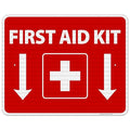 First Aid Kit Sign, (SI-1040) 24x30 Inches, 3M EGP Reflective .080 Aluminum, Fade Resistant, Made in USA