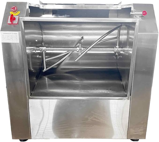50KG Commercial Electric Dough Mixer,3000W Food Mixer, 110V Heavy-Duty Dough Kneading Machine with Stainless Steel Dough Knife for Bakery, Restaurant