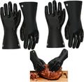 Insulated BBQ Gloves - Heat Resistant, No Stiff for Grill/Cooking/Pit, Grilling & Meat Gloves, Smoker Accessories