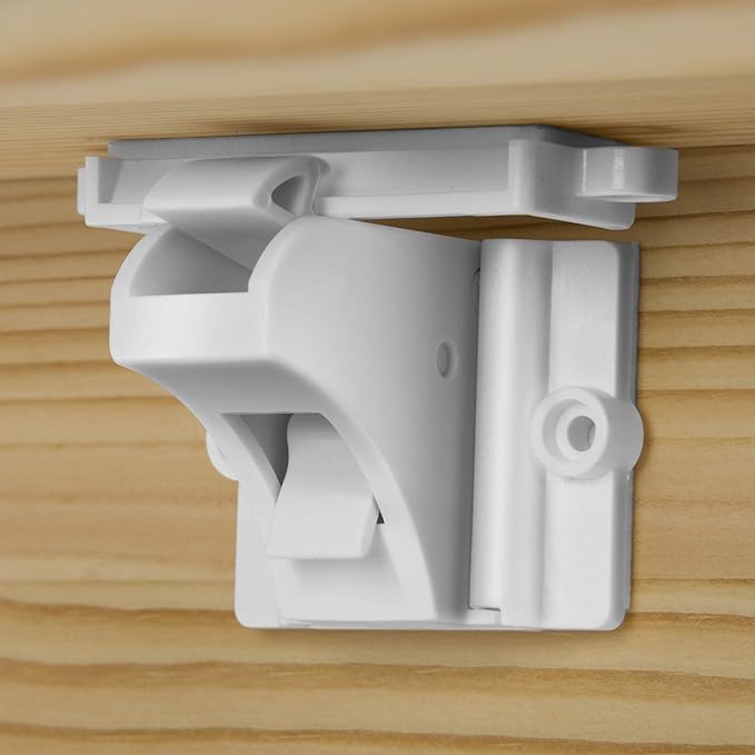 Vmaisi Adhesive Magnetic Locks for Cabinets & Drawers (24 Pack and 4 Keys + Cradle)