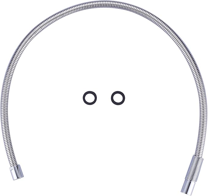 45" Commercial Sink Faucet Sprayer Hose, Pre-rinse Sprayer Hose for Commercial Kitchen Sink Faucet, 45 Inch Stainless Steel Flexible Hose Replacement Kit for Restaurant Industrial Dishwasher
