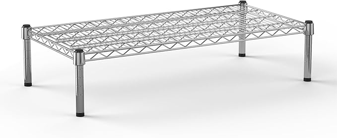 18''W x 36''L x 8''H Chrome Plated Wire Dunnage Rack | Off The Floor Storage