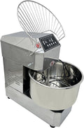 TECHTONGDA Commercial Dough Mixer Food Mixer with Time Setting, 40L Stainless Steel Stand Mixer for Bakery, Pizzerias & Kitchens, Heavy Duty Pizza & Bread Dough Mixer with Double Action, Double Speed