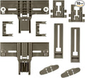Upgraded W10350376 Dishwasher Top Rack Adjuster Part Kit (10 PCS) - Compatible with Whirlpool Kenmore Dishwasher Parts Upper Rack Replaces Parts KUDE40FXWH3 W10712394 W10350374