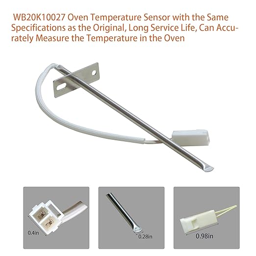 Replacement Part for GE Oven Temperature Sensor WB20K10027 Compatible Models 567161 AH2374070 EA2374070 PS2374070 Suitable for GE cooktops and ovens
