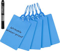 100 Plastic Tags - Waterproof, Writable, Large Shipping Labels with One Blue Marker Pen