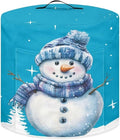 Blue Snowman Dust Cover Instant Pot and Extra Accessories Dust Proof Easy to Clean Pressure Cooker Cover Electric Appliance Cover Air Fryer Accessories with Storage Pocket Size M