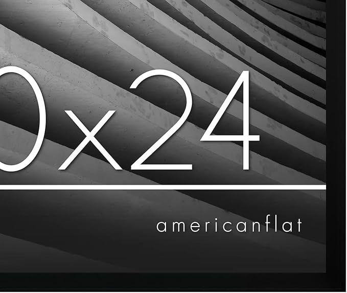 Americanflat 20x24 Picture Frame with Polished Plexiglass - Streamline Collection - Thin Border Picture Frame for Wall Display - Hanging Hardware Included - Black