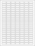 Small Sticky Labels White Rectangular Labels 1" x 0.375 + Bonus Color Labels - White Coding Labels for Printer Produce Excellent Results with Laser Printer-Template Included! 1660 Pack