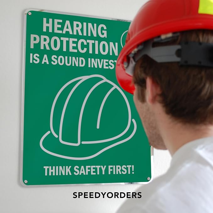 SPEEDYOOKS Custom Outdoor Metal Sign, Personalized Aluminum, Customized Safety, Business, Waterproof - White Aluminum (Green & White, 36x24 In)