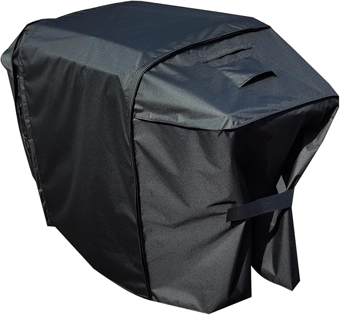 Extension Griddle Cover for All of 28" Griddle with Double Shelf Models,Waterproof 300D*300D Dyed Polyester with TPU Coating; Flat Top Gas Grill Cover, Black