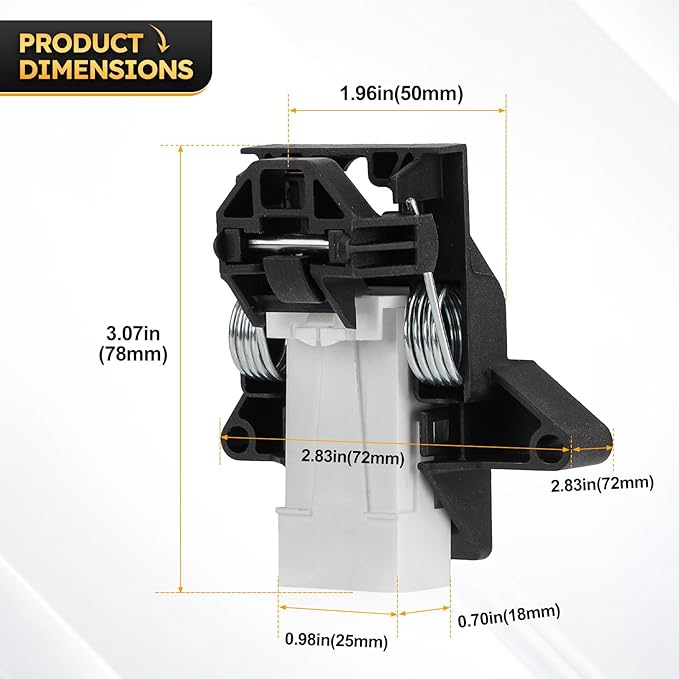 5304516818 Upgrade Dishwasher Door Latch & Door Switch Kit Compatible with Electrolux Kenmore Frigidaire Dishwasher Door Replaces# 5304525218 154543901 154758101 154543901 154722401-2 Year Warranty