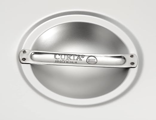 CURTA 6-Pack Full Size Steam Table Pan Covers with Handle, NSF Certified 18/8 Stainless Steel Hotel Pan Lids for Catering, Buffet, Restaurant, Commercial Kitchen, Dishwasher Safe