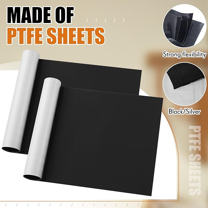 10 Pcs 33 x 12.25 Inch PTFE Release Sheets Non Stick Toaster Release Sheet PTFE Liner Compatible with Antunes Roundup VCT 25, 50, 1000, 2000 Series Toaster Replaces 7001167, 7000250 for Bread