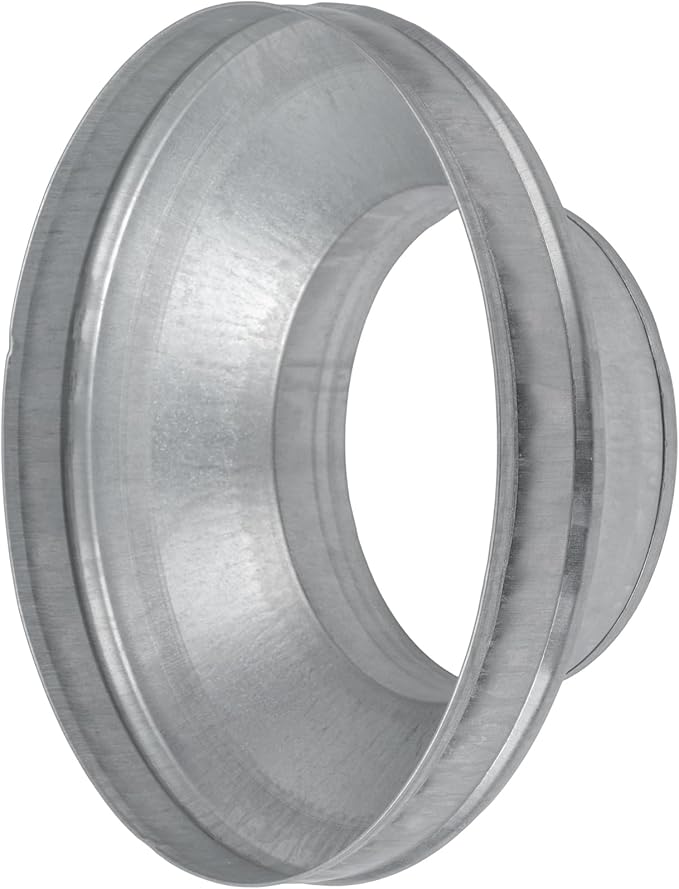 12" to 8" Inch Duct Pipe Adapter - Galvanized Steel HVAC Ducting Reducer for Ventilation - PVC Pipe, Hose Coupler - Heavy Duty Exhaust, Air Conditioner Fittings - Vent Flange Connector