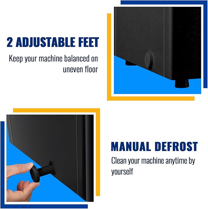 Chest Freezer WANAI 3.5 Cubic Deep Freezer with Top Open Door and Removable Storage Basket, 7 Gears Temperature Control, Ideal for Office Dorm or Apartment, Black