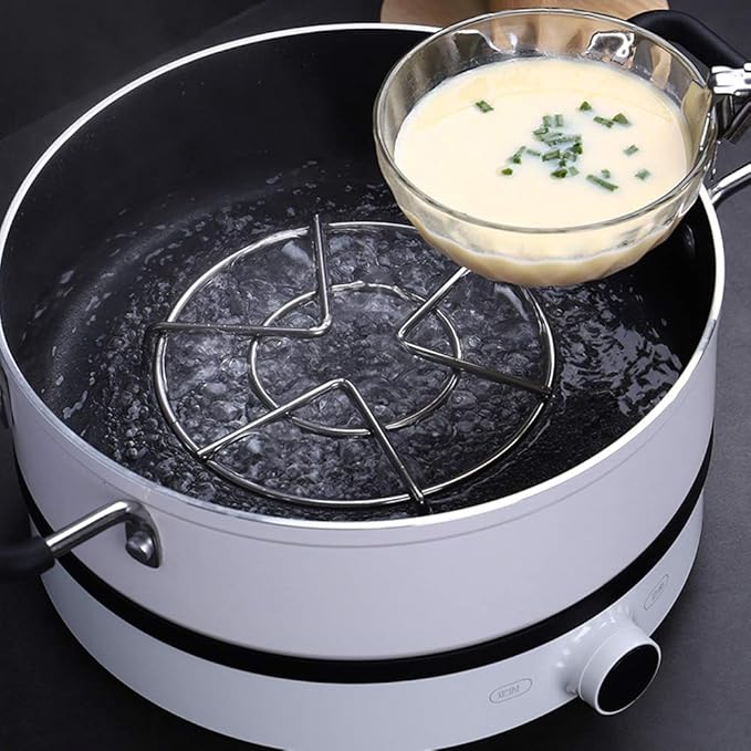 Set of 3, Stainless Steel Trivet Rack Stand, SourceTon 3 Sizes Heavy Duty Pressure Cooker Steam Rack, Steaming Rack, Pot Pan Cooking Stand- 1.2 Inch, 2 Inch, 2.6 Inch