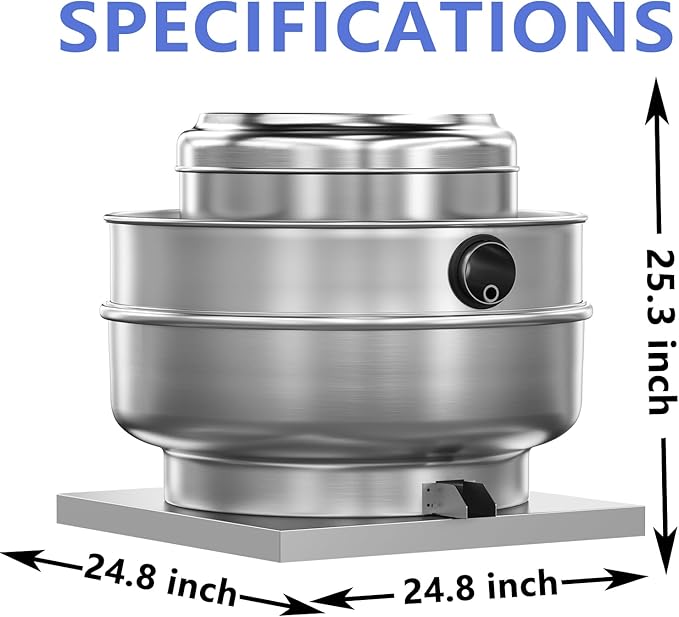 Restaurant Hood Grease Rated Exhaust Fan Direct Drive Centrifugal Upblast Exhaust Fan 1.5HP 110 Volt Single Phase Motor 5000 CFM