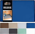 GORILLA GRIP Waterproof Silicone Under Sink Mat with Raised Lip for Kitchen and Bathroom, 28 x 22 in, Cabinet Shelf Liner Stay in Place Mats Dishwasher Safe Drawer Liner, Organizer Tray, Blue