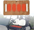 Universal Heated Golf Cart Seat Cover - Waterproof Golf Cart Heater Accessory w/ 4-Zone Warmth, 3 Heat Levels, USB/Type-C & 12V Plug for EZGO/Yamaha/Club Car (Brown)