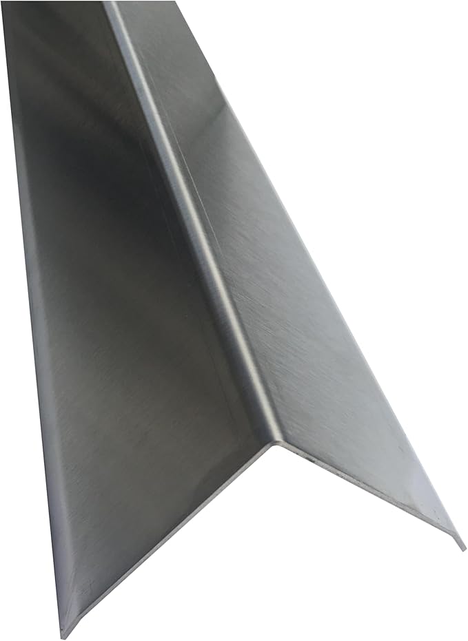 Brushed 304 Stainless Steel Corner Guards, 48" Wall Protectors, 20ga & 16ga, Available in 1/2" to 4", Multi-Pack Options (1, 2, 5, or 10) (1, 3 1/2 x 3 1/2, 16ga, with Hug Edges)