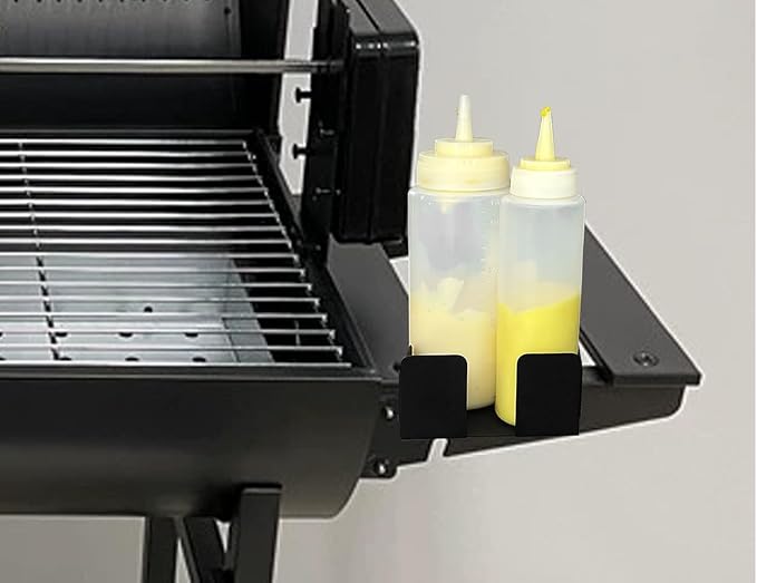 Magnetic Tool and Beverage Holder, Squeeze Bottle HolderSuitable for Installation on refrigerators, Grills, Treadmills, and Storage Racks (2 Piece Set)