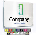 Custom Metal Signs, Personalized Aluminum, Customized Safety, Business Signs, Waterproof Outdoor, White Aluminum (Logo, 36x24 In)