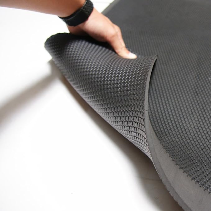 Rubber-Cal Soft Cloud Anti-Fatigue Matting - 3/4" Thick x 2ft x 3ft - Black Comfort Mats