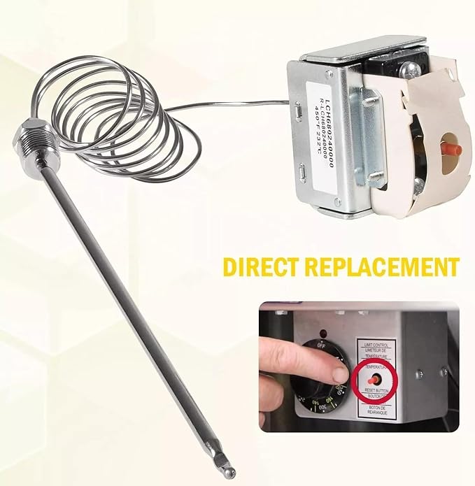 PP10084 High Limit Switch for Pitco All Gas Fryers Safety Thermostat 35C+ 45C+