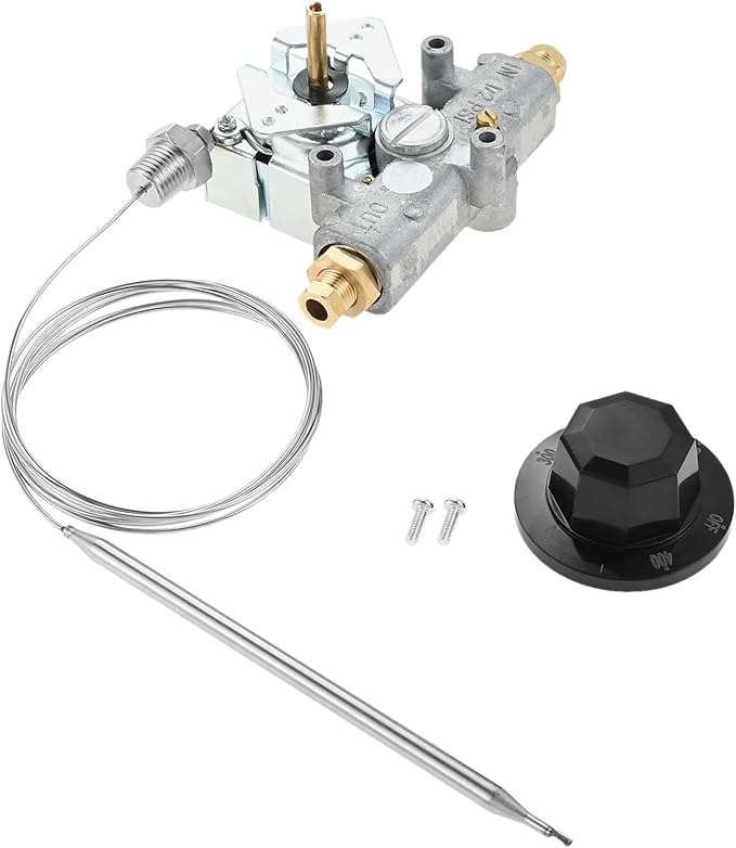 Gas Fryer Thermostat Compatible with Pit-co P5047588, GSA60301800, 4290-006, 1/4" thread Mpt stuff box, 200-400F - Replacement for Commercial Fryers