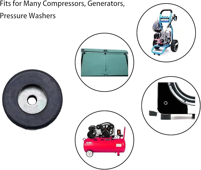 Thaekuns 4PCS 192310GS Anti Vibration Foot Pad Isolator Rubber Bumper for Many Compressors, Generators, Pressure Washers