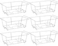 Chafing Wire Rack Buffet Stand - Full Size Racks For Dish Serving Trays Food Warmer (6)