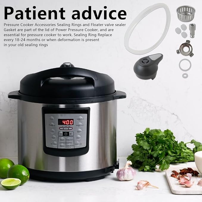 Replacement Parts Set, Pressure Cooker Accessories, for Instant Pot Lux 5, 6 Quart Qt IP-LUX50 IP-LUX60, Set or 10 by YTXXDEUS