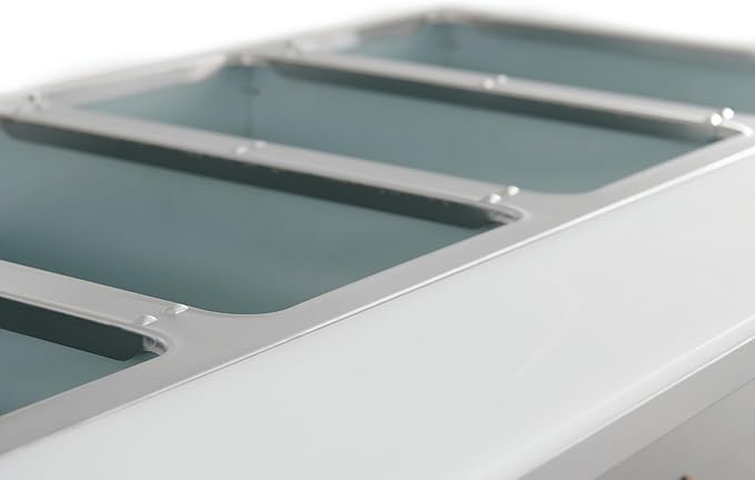 Kratos Commercial Mobile Electric Steam Table/Hot Food Table, 3 Wells, Stainless Steel, NSF 120V (28W-197)