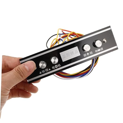 Convenient Range Hood Key Board Switch Durable Pushbutton Control Panel for Various Range Hood Brands Reliable Operation for Kitchen Ventilation Needs