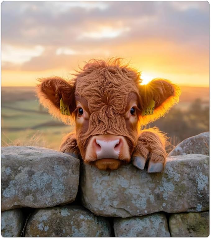 Funny Alpine Cow Dishwasher Magnet Cover Front Dishwasher Cover Decor Reusable Magnetic Door Cover Panel Decal Home Appliances Stickers Kitchen Refrigerator Fridge 23"x26"