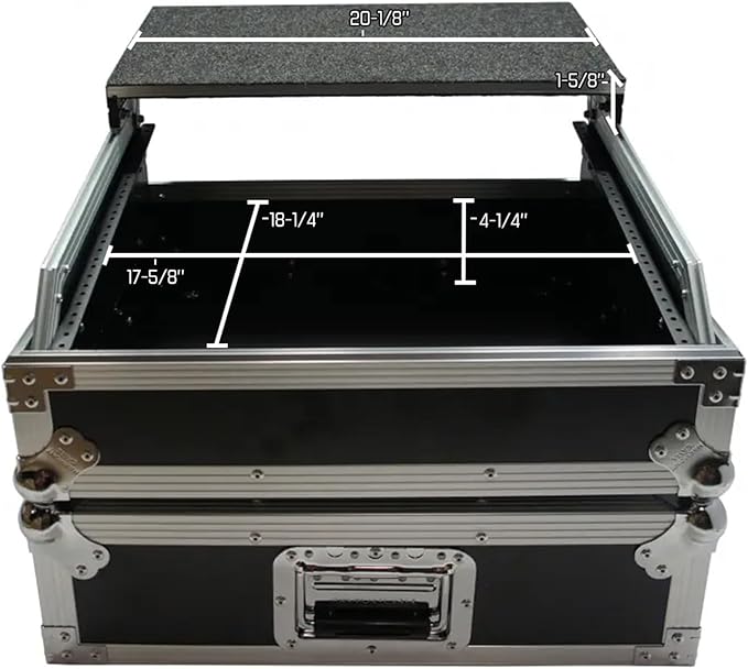 Harmony Audio HC19MIXLT Flight 11U Universal 19" Mixer Glide Laptop Stand Custom Case