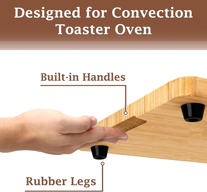 Cutting board for Convection Toaster Oven, Compatible with Ninja DT201/DT251 Foodi Air Fryer，Toaster Oven Accessories With Heat-Resistant Non-Skid Silicone Feet ，16.3x13.1”