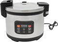 Commercial Rice Cooker, 13.8Qt Stainless Steel Large Food Warmer 60 CUPS Cooked Rice, Multifunctional Electric Rice Cooker with 1850W Fast Cooking, 24H Preset for Restaurant/Canteen/School