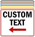 Custom Arrow,Custom Directional Sign, Left Arrow,24x30 Inches, 55 mil thick HDPE (high density polyethylene) Made in USA by My Sign Center