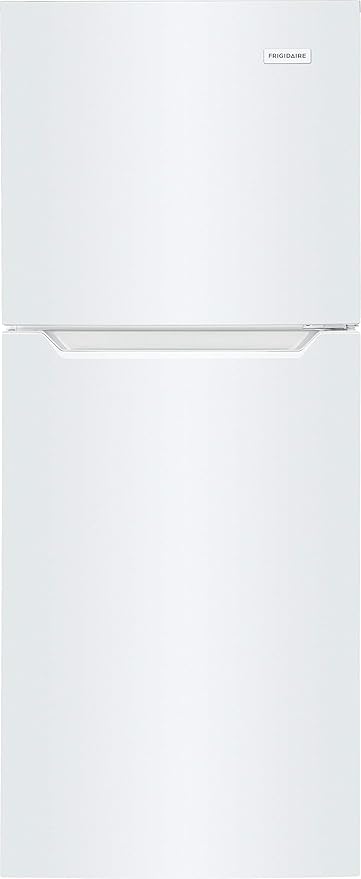Frigidaire 10.1 Cu. Ft. Compact ADA Top Freezer Refrigerator in White with Electronic Control Panel, Reversible Door Swing, ENERGY STAR