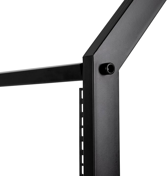 DJ Mixer Stand Adjustable Rack, 2 Layer Rack Mount Mixer Case Stand with 4 Universal Wheels Supporting Crossbars and Adjustable Angle Studio Adjustable Stage Cart for Home, Office Concert Venues Etc