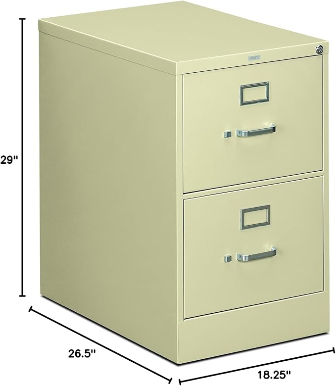 HON 312CPL 310 Series 26-1/2-Inch 2-Drawer Full-Suspension Legal File, Putty
