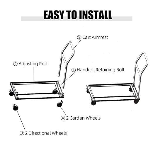 Drywall Cart, Drywall Sheet Carts, Heavy Duty Plasterboard Trolley W/Four 5" Wheels, Service Dollies for Handling Sheetrock Sheet Panel,37.8x21x36