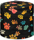 Flashideas Colorful Dog Paw Prints Pressure Cooker Cover for Women Insulated Rice Cooker Cover with Easy to Clean Lining Stain Resistant Dust Cover with Pockets for Instant Pot 6 Quart Appliance Cover