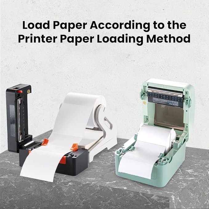 4x6 Thermal Labels, Roll Shipping Labels Strong Adhesive, Compatible with Vretti Jadens Munbyn Nelko Phomemo Rollo & Most Thermal Label Printer, Commercial Grade (500 Label/ 1 Rolls) White