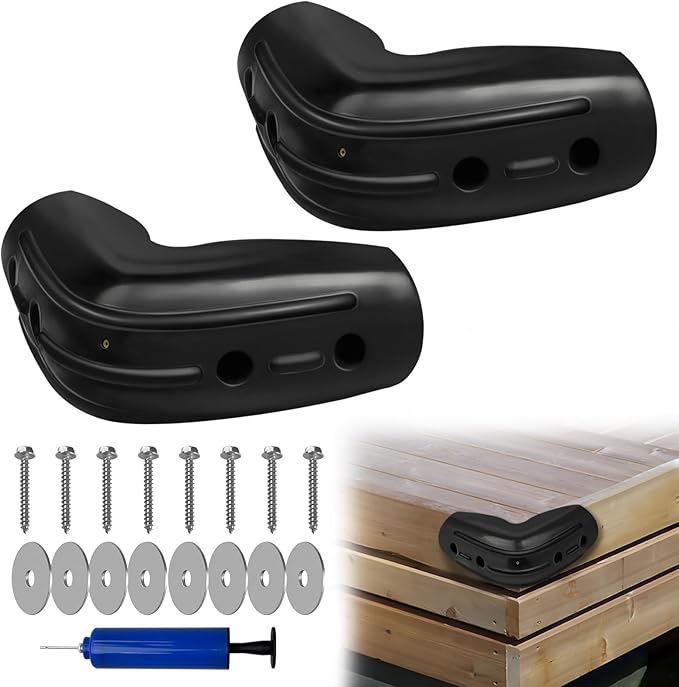 Corner Dock Bumper Fender, Marine Corner Dock Fender Bumper, Soft Dock Bumper Guards Dock Bumpers Dock Corner Side Edge for Boat Docks