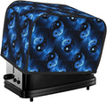 2 Slice Toaster Cover with Pocket, Polyester Dust & Fingerprint Protection, Lightweight Washable Kitchen Cover Full And Eclipse Moon Dragon Ying Yang