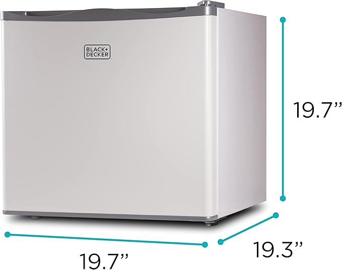 BLACK+DECKER 1.2 Cu. Ft. Compact Upright Freezer, Mini Deep Freeze with Full-Width Wire Shelf