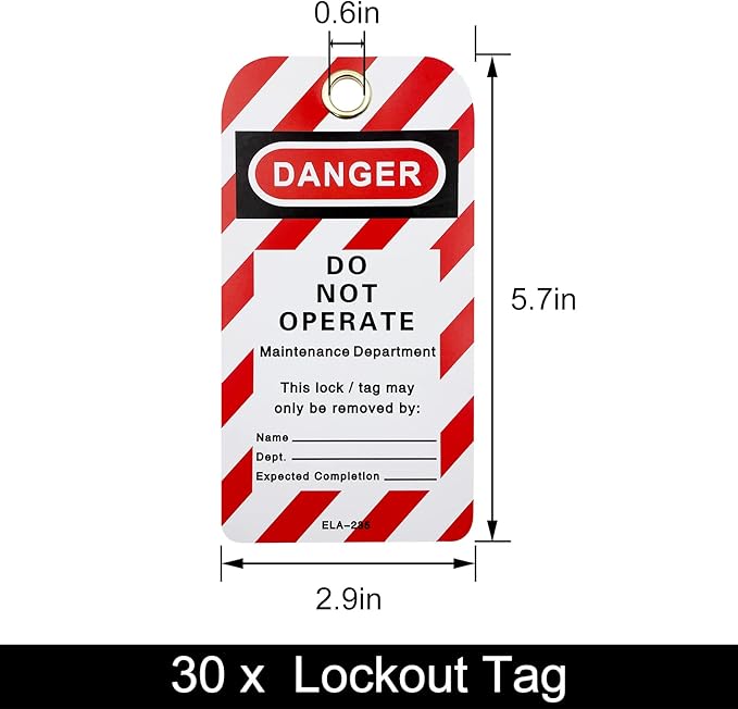 Lockout Tagout Locks, Safety Padlocks, Loto Locks Keyed Differently Lock Out Tag Out Device Plastic with Lockout TagOut Tags Kits
